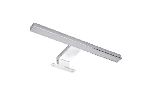 LED Spiegelleuchte, 4,4W, 250lm, warmweiß, 30cm, 3 Montagemöglichkeiten, chrome