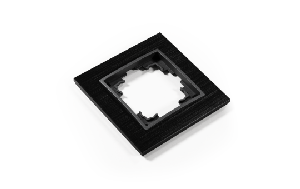Rahmen McPower Flair, 1-fach, schwarzes Aluminium