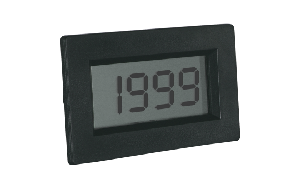 LCD Voltmeter-Einbaumodul PeakTech "LDP-135", 13mm Ziffernhöhe, Batteriebetrieben (9V Batterie)