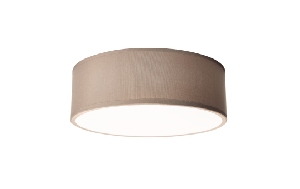 Deckenleuchte EINLICHT Fabric für 1x E27, Ø30cm, Taupe, Stoffschrim