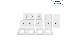 Schalter und Steckdosen Set McPower Flair ''Standard Profi'', 20-teilig, Steckanschluss