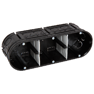 Unterputz Gerätedose Massiv, 3 Fach, 3x Ø 60mm, Einbautiefe 63mm
