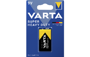 E-Block Batterie VARTA Super Heavy Duty, Zink-Kohle, 6F22, 9V