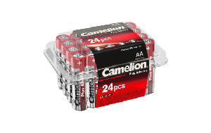 Mignon-Batterie CAMELION Plus Alkaline, 1,5 V, Typ AA/LR6, 24er-Haushaltspack