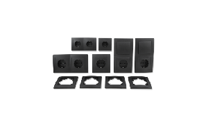 Schalter und Steckdosen Set McPower Flair ''Standard'' 20-teilig, anthrazit