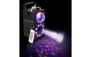 Nebelmaschine mit Lichteffekten IBIZA ''FOGGY-ASTRO'' 700W, inkl. Fernbedienung