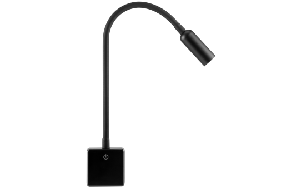 LED-Steckdosenleuchte EINLICHT Punkt 4W, 260lm, step-dimmbar, warmweiß, schwarz