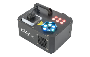 Nebelmaschine IBIZA SPRAY-COLOR-1000, 1000W, mit RGB-Beleuchtung