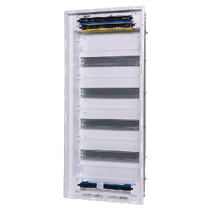 Hohlwand/Unterputz Kleinverteiler, 4-reihig, 48+8 Module, Steckklemme