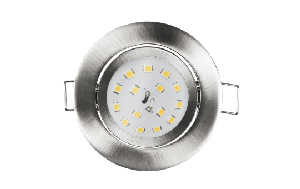 LED Einbauleuchte McShine Slim 82x28mm, 5W, 400lm, 4000K, Edelstahl gebürstet