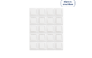 Wechselschalter McPower Flair Steckanschluss, weiß, inkl. Rahmen, 20er-Pack