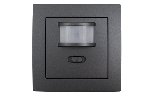 Unterputz IR Bewegungsmelder McPower Flair 160°, 750W, LED geeignet, anthrazit