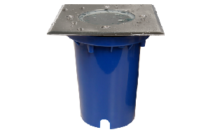 Bodeneinbauleuchte McShine BL-12Q, GU10-Fassung, 120x120x125mm, mit 2 Eingängen