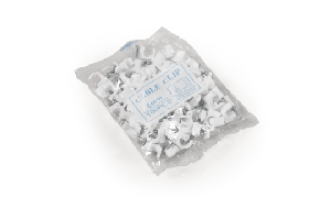 Kabelschelle McPower, 8mm, 100er-Pack, weiß, Kunststoff