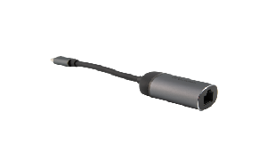 Adapter USB-C auf RJ45 Gigabit von Verbatim, 10cm Kabel, Aluminiumgehäuse