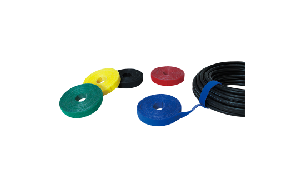 Kabelbinder aus Klettband, 4m, gelb