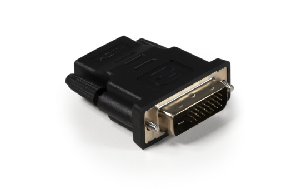 HDMI-Adapter HOLLYWOOD, HDMI Kupplung auf DVI Stecker, vergoldete Kontakte