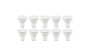 LED-Strahler McShine MS-60-10 GU10, 6W, 510lm, 4000K, neutralweiß, 10er-Pack