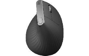 Maus Logitech ''MX Vertical'', 4000dpi, Bluetooth, Laser, anthrazit, kabellos