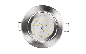 LED Einbauleuchte McShine &#039;&#039;Slim&#039;&#039; 82x27mm, 5W, 400lm, 3000K, Edelstahl gebürstet