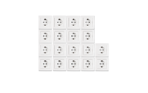 Schutzkontakt-Steckdose McPower Flair 250V~/16A, 18er-Pack, inkl. Rahmen