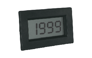 LCD Voltmeter-Einbaumodul PeakTech ''LDP-135'', 13mm Ziffernhöhe, Batteriebetrieben (9V Batterie)