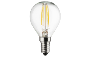 LED Filament Tropfenlampe, E14, 4W, 470lm, 2700K, warmweiß, 3er Set