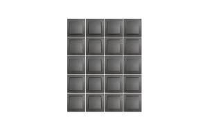 Wechselschalter McPower Flair, 250V~/10A, anthrazit, inkl. Rahmen, 20er-Pack