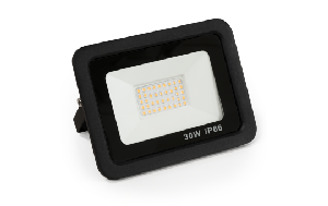 LED-Außenstrahler McShine Slim 30W, 2550 Lumen, IP66, 3000K, warmweiß