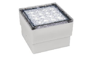 LED-Bodenleuchte McShine ''Pflasterstein'' 10x10x7cm, 80lm, IP65, neutralweiß,230V, 1.5W