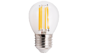 LED Filament Tropfenlampe McShine ''Filed'', E27, 6W, 820 lm, warmweiß, klar