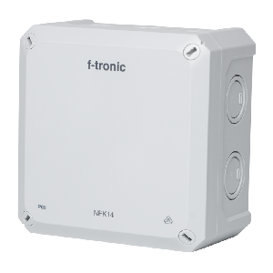 Feuchtraum-Abzweigkasten NEPTUN Compact, 140x140x81mm, grau, Aufputz, IP66