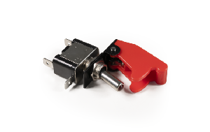 Kill-Switch McPower mit Schutzkappe und LED, 12V / 20A, rot