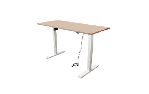 Schreibtisch imstande, Gestell smart-w + Platte 140x80cm Powder