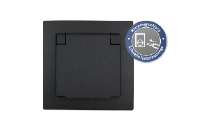 Schutzkontakt-Steckdose McPower ''Flair'' 250V/16A, UP, IP44, Steckanschluss