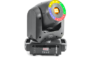 LED-Moving Head IBIZA &#039;&#039;E-SPOT100&#039;&#039;, 100W, mit RGB-LED-Ring