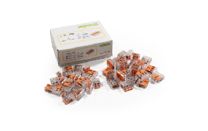 Klemmen-Set WAGO 75-teilig, 25x 221-412, 25x 221-413, 25x 221-415