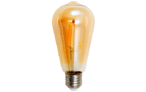 LED Filament Glühlampe McShine Retro E27, 4W, 420lm, warmweiß, goldenes Glas