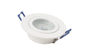 LED-Einbauleuchte McShine ''Flatty'' Ø83mm, 5W, 400lm, warmweiß, IP44