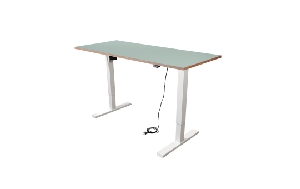 Schreibtisch imstande, Gestell smart-w + Platte 140x60cm Aquavert