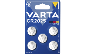 Lithium-Knopfzelle VARTA Electronics CR2025, 3V, 5er-Pack
