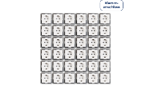 Schutzkontakt-Steckdose McPower ''Flair'' 250V~/16A, UP, Steckanschluss, 36er-Pack