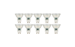 LED-Strahler McShine SP50-10, GU10, 5W, 400 lm, warmweiß, 10er-Pack