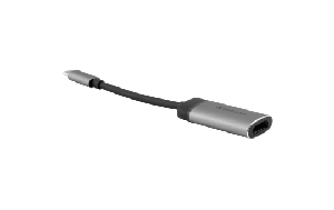 Adapter USB-C auf HDMI 4K von Verbatim, 10cm Kabel, Aluminiumgehäuse