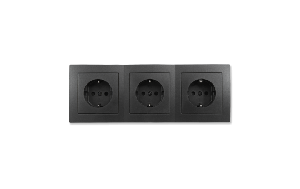 Steckdosen Set McPower Flair ''Beginner 3S'' 4-teilig, anthrazit