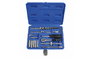 Profi-Steckschlüsselsatz, 1/4" Antrieb, SW 4-14mm, 47-teilig