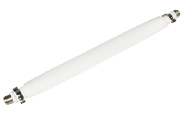 Fensterdurchführung für Sat-Kabel mit 2 F-Anschlüssen, flexibel, 20cm, weiß