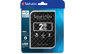 Externe Festplatte ''Store 'n' Go'' Verbatim, 2 TB Speicher, USB 3.0, inkl. Kabel