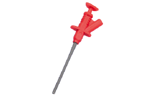Klemmprüfspitze McPower "PS 45", 4mm Buchse, rot