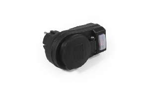 Steckdosenadapter McPower mit Schalter, 230V/3500W, IP44 - für Außen